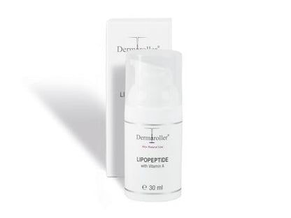 Dermaroller Lipopeptide Night Cream with Hyaluronic Acid, Vitamin A & Shea Butter - Moisturizing Anti-Aging Night Cream for Tired, Stressed Skin - 1.01 oz