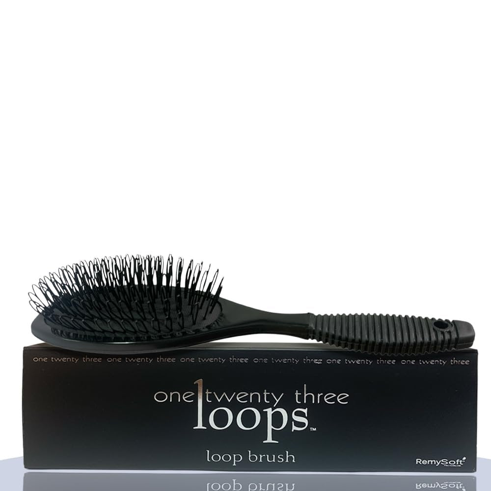RemySoft One Twenty Three Loops Loop Brush - Safe for Hair Extensions, Weaves and Wigs Avelisse