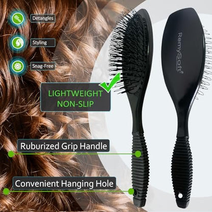 RemySoft One Twenty Three Loops Loop Brush - Safe for Hair Extensions, Weaves and Wigs Avelisse