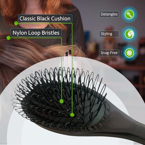 RemySoft One Twenty Three Loops Loop Brush - Safe for Hair Extensions, Weaves and Wigs Avelisse