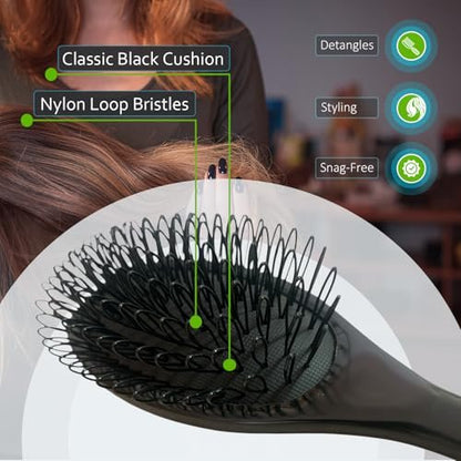 RemySoft One Twenty Three Loops Loop Brush - Safe for Hair Extensions, Weaves and Wigs Avelisse