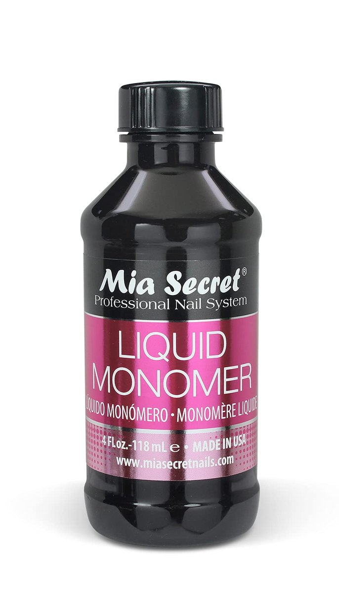 Mia Secret Professional Acrylic Nail Liquid Monomer - 4 oz (120 ml) - Black Avelisse