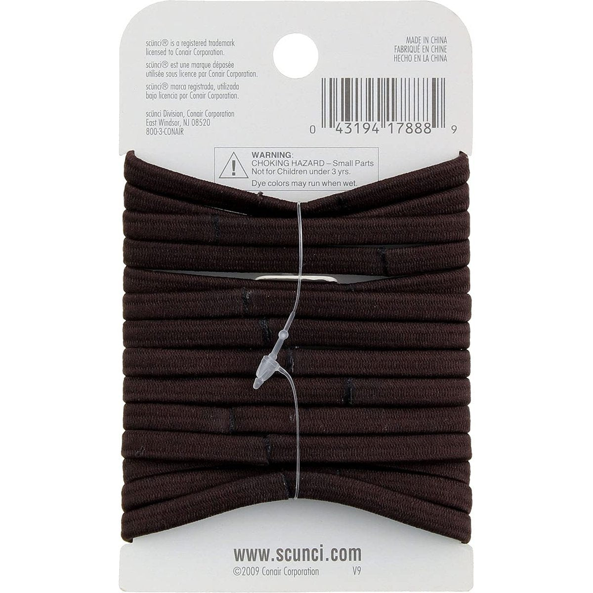 Scunci No-Damage Comfortable Black Hair Ties, Flat Design All-Day Hold, 14-Pieces per Pack (3-Packs) - görsel 5