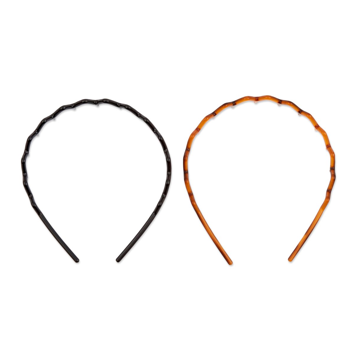 Scunci Effortless Beauty Headbands – 1-Inch Wide Fabric Headbands for Women, Brown, 2-Count - görsel 15