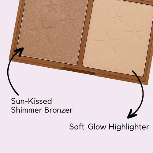 W7 Hollywood Bronze & Glow Pressed Powder Duo - Shimmer Bronzer & Highlighter for Contouring & Highlighting, Vegan - görsel 12