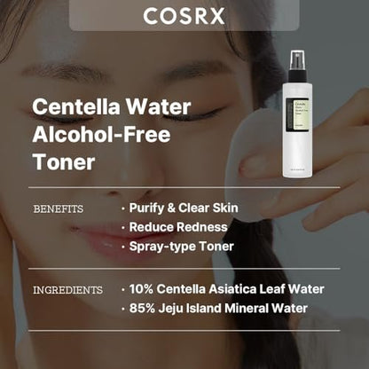 COSRX Alcohol-Free Cica Toner – Hydrating & Soothing Centella Asiatica Spray Toner for Sensitive Skin, 150ml
