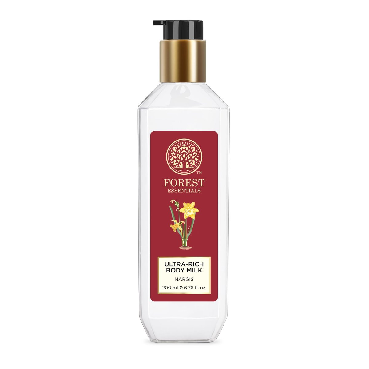 Forest Essentials Nargis Ultra Rich Body Lotion - 200ml | Intense Moisturization - görsel 1