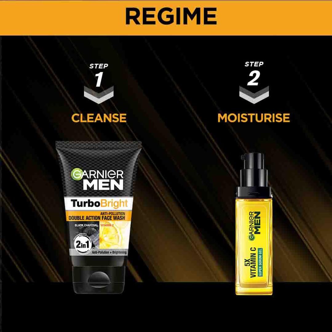 Garnier Men Power White Anti-Pollution Double Action Facewash, 100gm - görsel 13