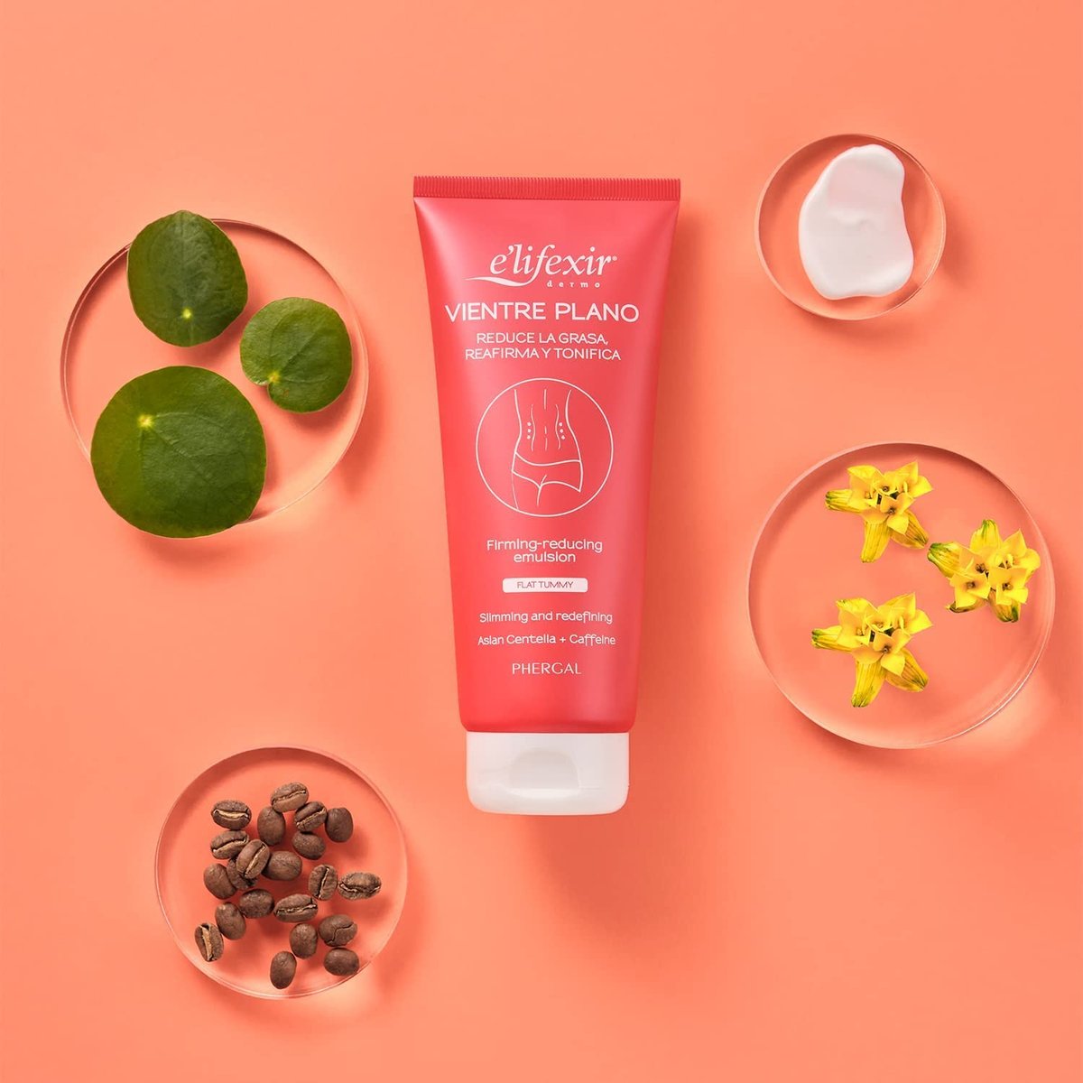 E'LIFEXIR Vientre Plano Emulsion - 6.76 fl oz Body Moisturizer for a Smoother Appearance - görsel 9