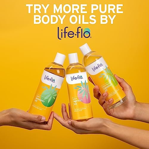 Life-Flo Fractionated Coconut Oil Spray - Lightweight Moisturizer for Skin, Hair & Nails, 8 oz Avelisse
