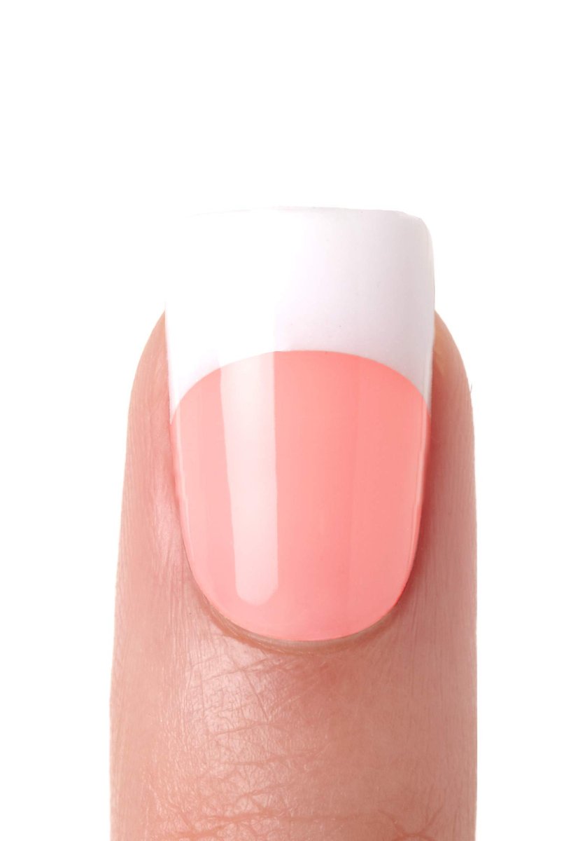 Kiss Salon Acrylic French Kit Sure Thing Medium - 28 Piece White Acrylic Set - görsel 3