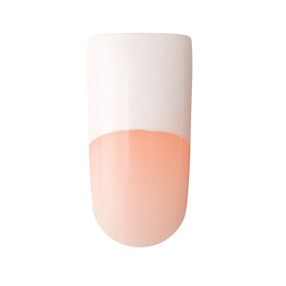 Kiss Salon Acrylic French Kit Back Talk Long - 28 Count White Acrylic Nails