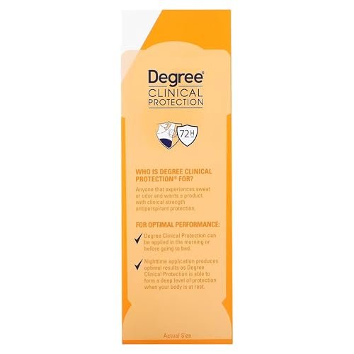 Degree Clinical Protection Deodorant for Women, Summer Rose Antiperspirant, Prescription Strength 96H Sweat & Odor Control, Soft Solid, 1.7 Oz (Pack of 4) Avelisse