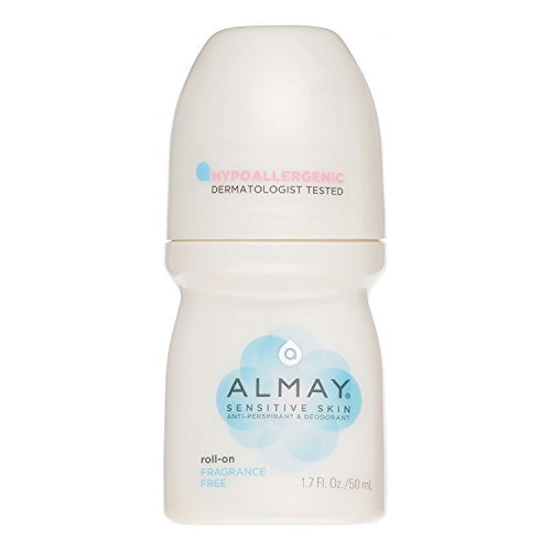 Almay Anti-Perspirant & Deodorant, Sensitive Skin, Roll-On, Fragrance Free - 1.7 oz (Pack of 4) - görsel 1