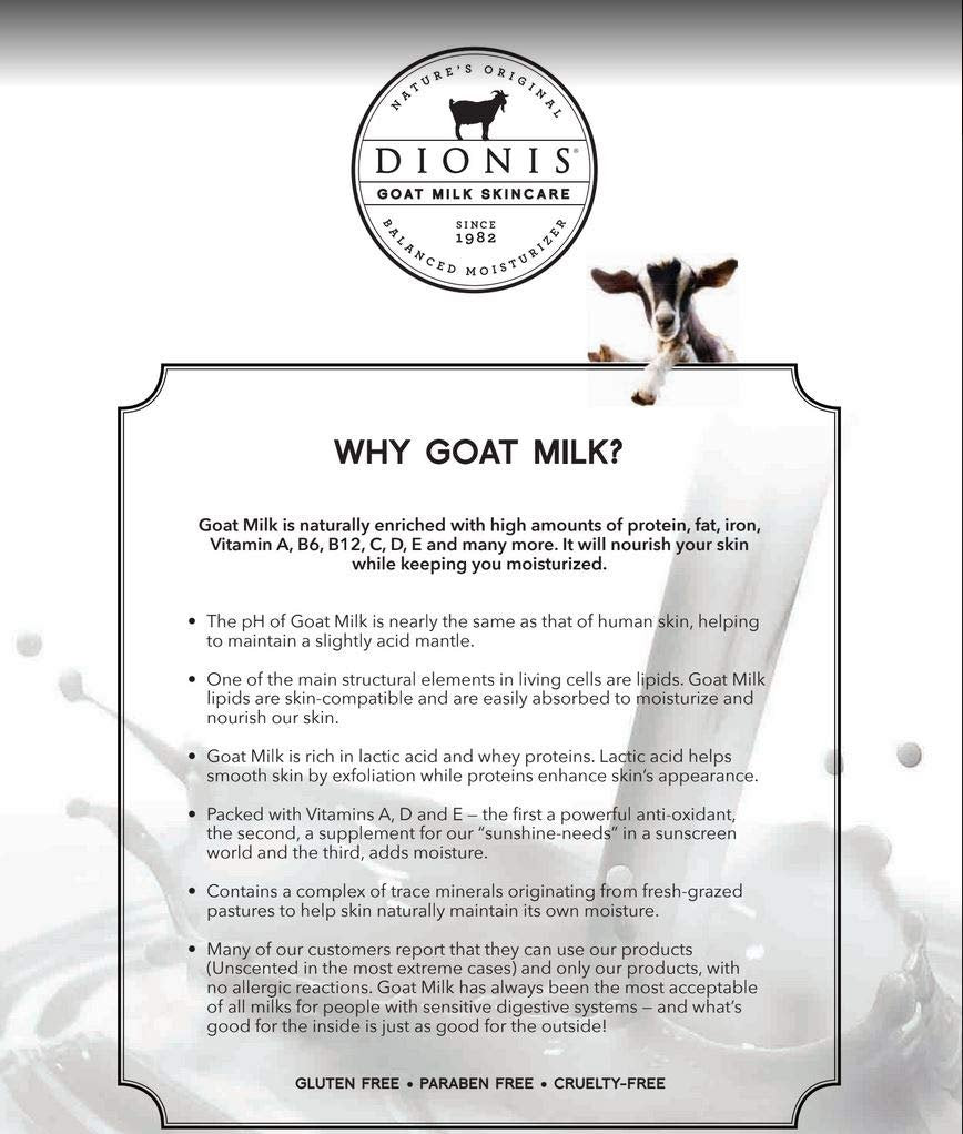 Dionis Goat Milk Lip Balm 3 Piece Set - Milk and Honey, Nourishing Lip Care Trio Avelisse