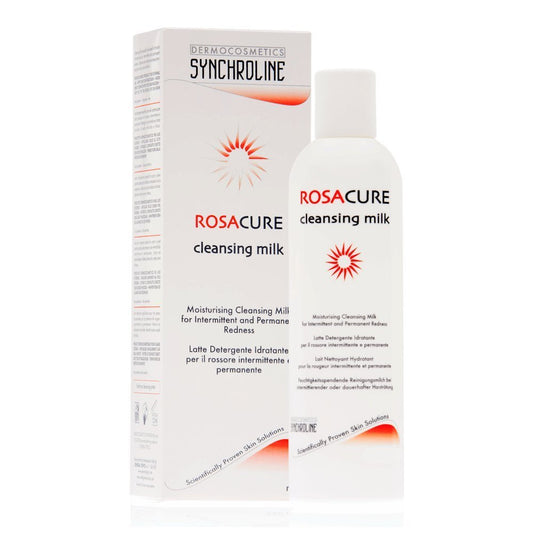 Synchroline Rosacure Cleansing Milk 200ml – Soothing Facial Cleanser for Sensitive & Rosacea-Prone Skin