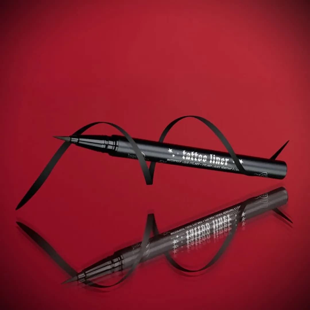 Kat Von D Tattoo Liner Trooper Mini - Precision Black Liquid Eyeliner (0.007 oz) Avelisse