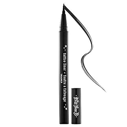 Kat Von D Tattoo Liner Trooper Mini - Precision Black Liquid Eyeliner (0.007 oz) Avelisse