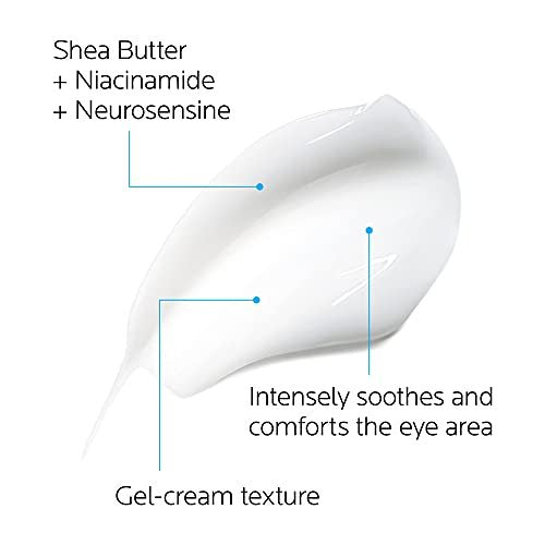 La Roche-Posay Toleriane Dermallergo Eye Cream - Soothing Repair Moisturizer for Sensitive Eyes, Fragrance Free, Allergy Tested (0.68 Fl Oz) Avelisse
