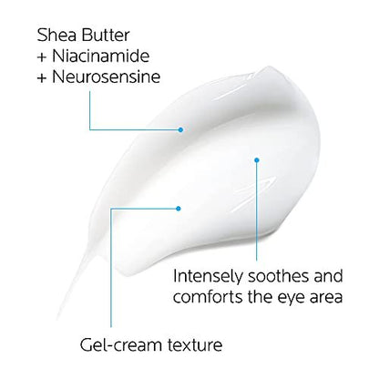 La Roche-Posay Toleriane Dermallergo Eye Cream - Soothing Repair Moisturizer for Sensitive Eyes, Fragrance Free, Allergy Tested (0.68 Fl Oz) Avelisse