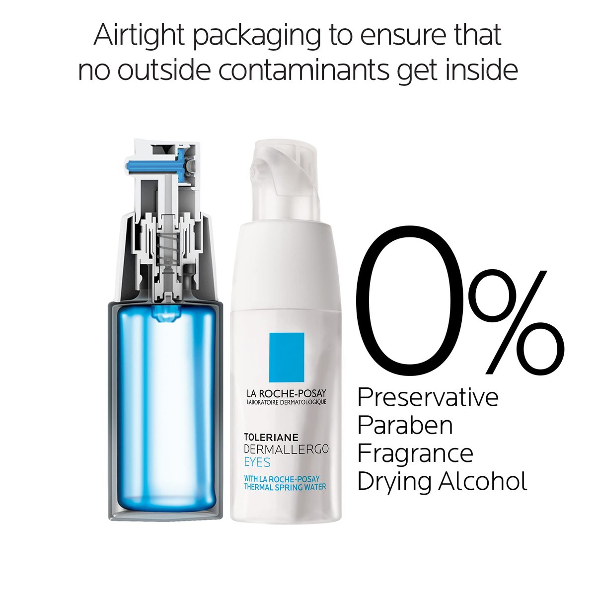 La Roche-Posay Toleriane Dermallergo Eye Cream - Soothing Repair Moisturizer for Sensitive Eyes, Fragrance Free, Allergy Tested (0.68 Fl Oz) Avelisse