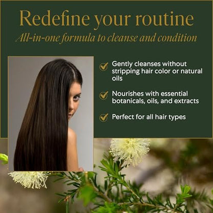WEN by Chaz Dean Cleansing Conditioner - Tea Tree, 16 oz - Sulfate-Free Co-Wash for Fine or Curly Hair Avelisse