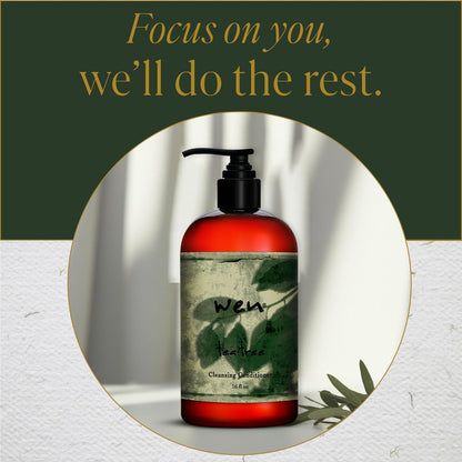 WEN by Chaz Dean Cleansing Conditioner - Tea Tree, 16 oz - Sulfate-Free Co-Wash for Fine or Curly Hair Avelisse