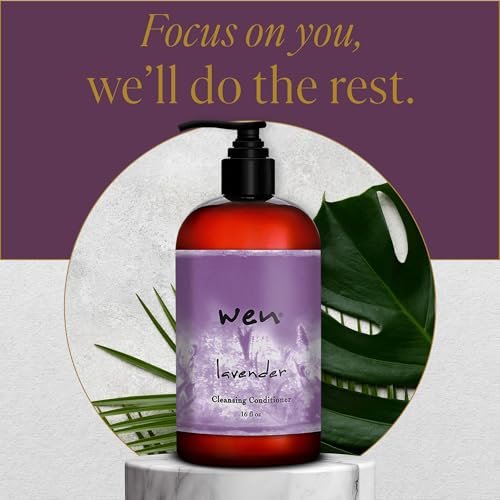 WEN by Chaz Dean Lavender Cleansing Conditioner, 16 fl oz - Gentle Daily Hair Cleanser & Conditioner Avelisse