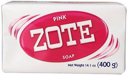 Zote Laundry Bar Soap Variety Pack – White and Pink – 2 Bars, 14.11 oz Each