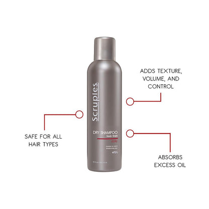 Scruples Fresh Finish Dry Shampoo - 7.5 oz - Oil-Free Volumizing Hair Powder for Quick Refreshing