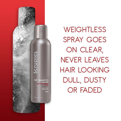 Scruples Fresh Finish Dry Shampoo - 7.5 oz - Oil-Free Volumizing Hair Powder for Quick Refreshing