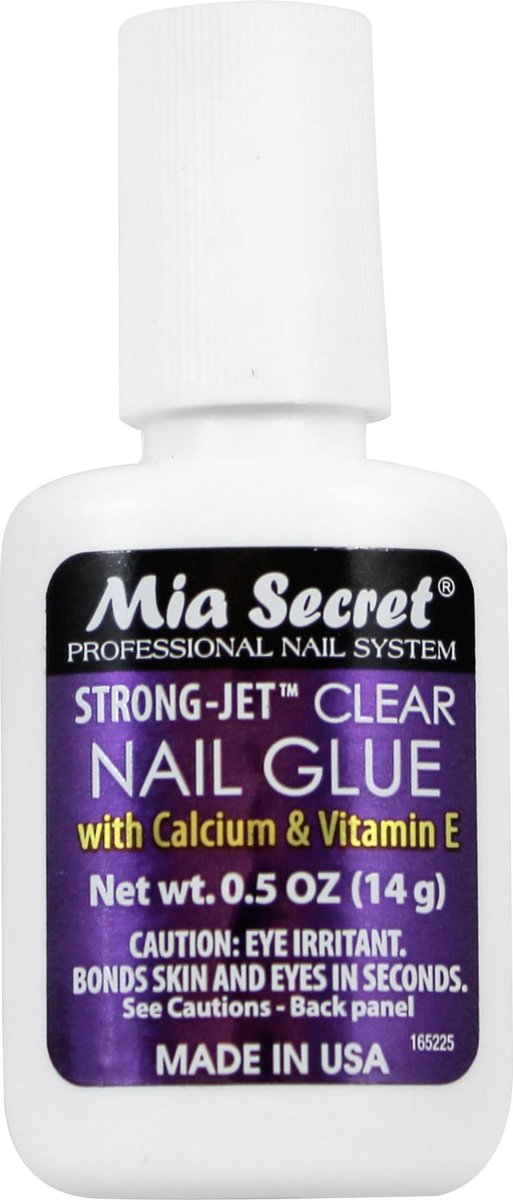 Mia Secret Strong-Jet Brush On Clear Nail Glue 335 – Professional Adhesive for Crystals, Acrylic & Gel Nails - görsel 2