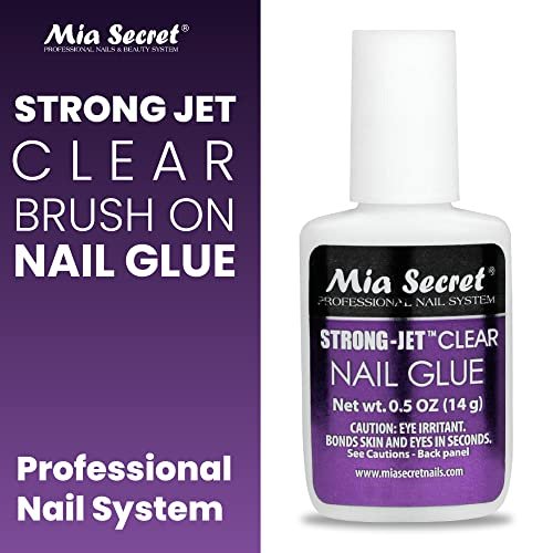 Mia Secret Strong-Jet Brush On Clear Nail Glue 335 – Professional Adhesive for Crystals, Acrylic & Gel Nails - görsel 3