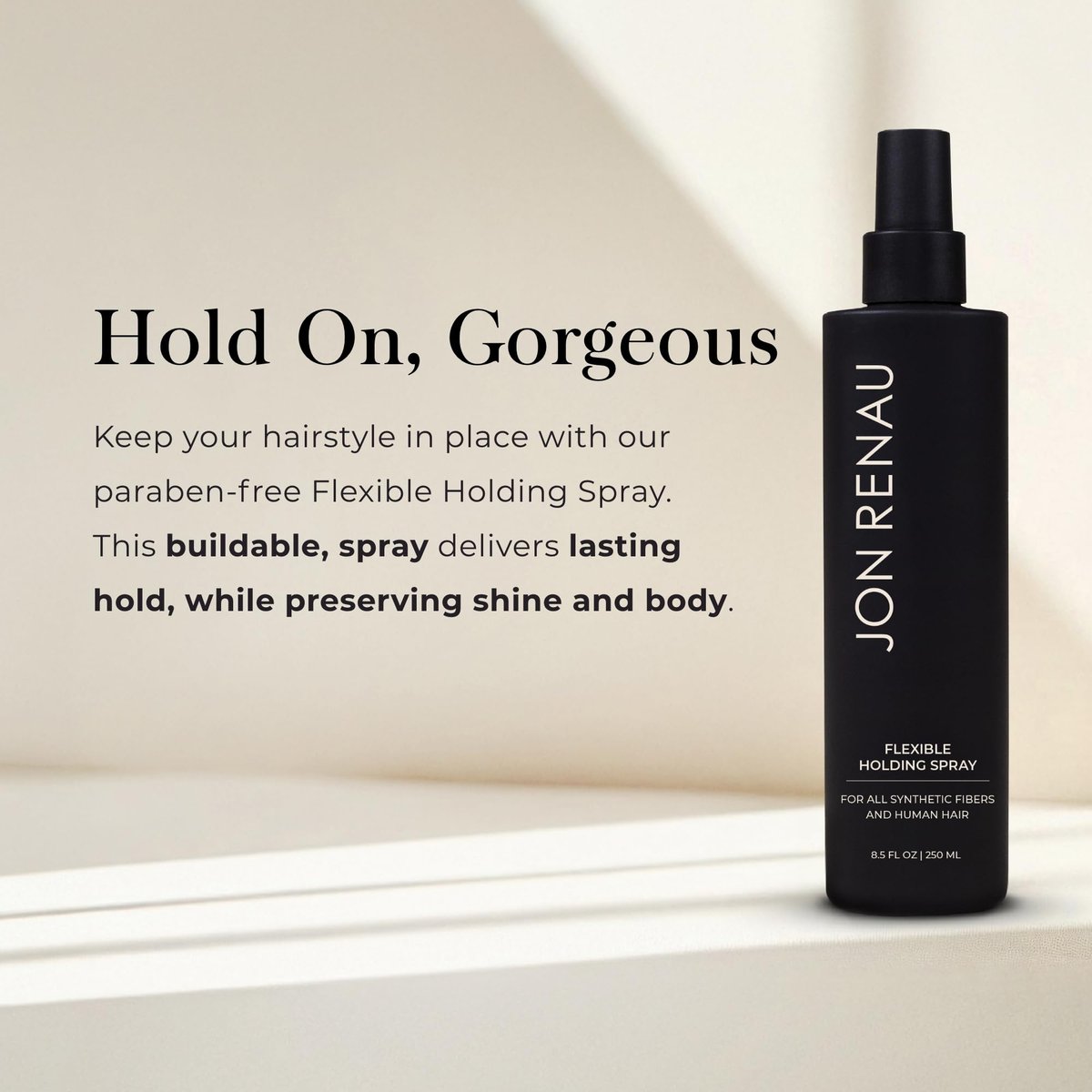 Jon Renau Flexible Holding Spray - Buildable Hold for Wigs, Paraben & Sulfate Free, 8.5 oz Avelisse