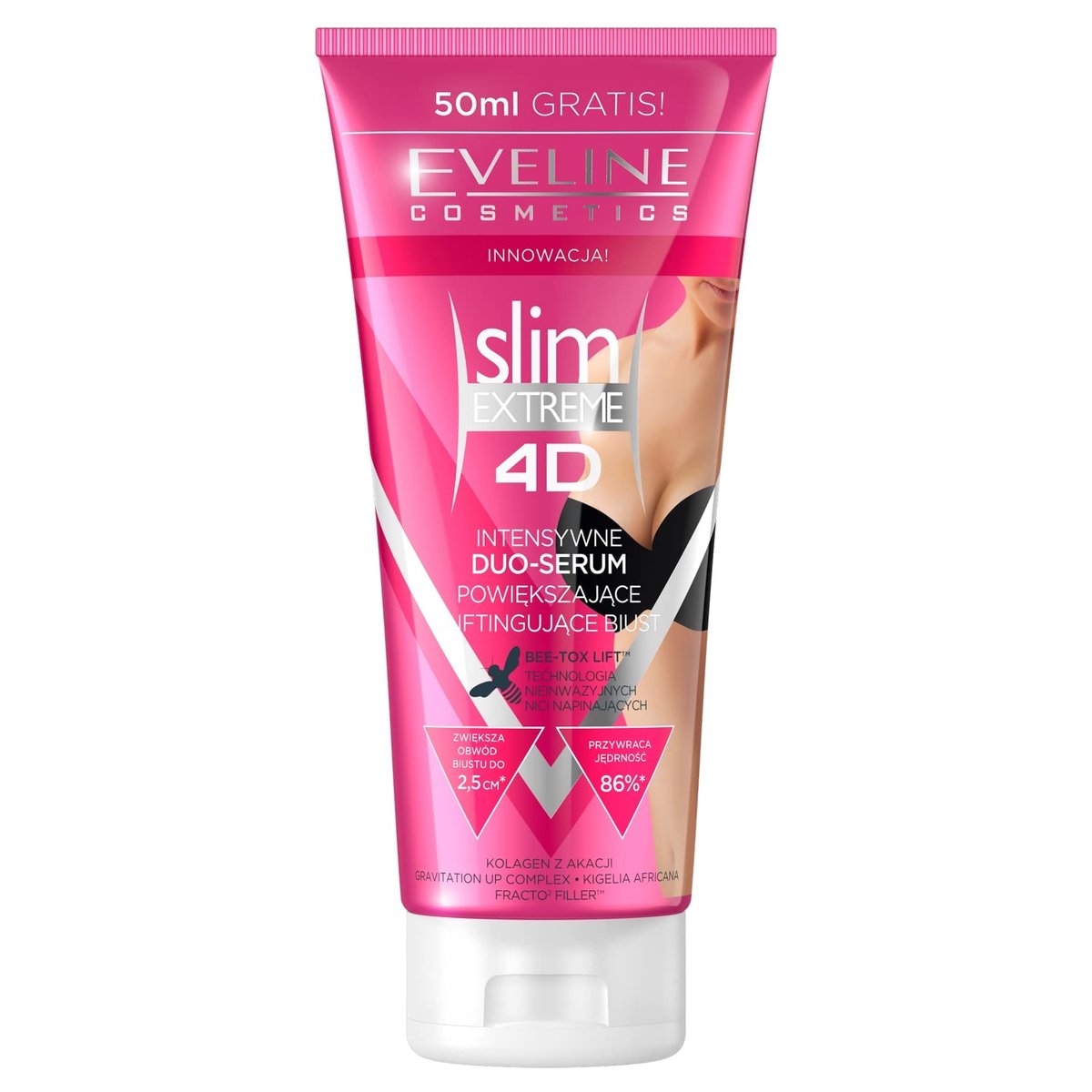 Eveline Cosmetics Slim Extreme 4D Intensive Bust Enhancement & Firming Serum with BEE-TOX LIFT™ - görsel 1