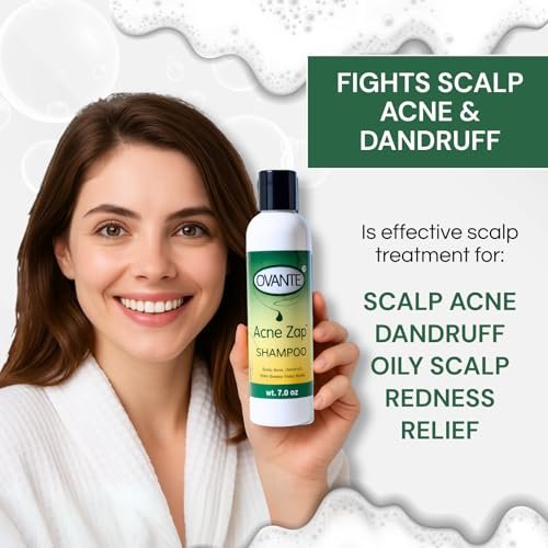 Acne Zap Shampoo for Scalp Acne – Clear Scalp from Zits and Pimples, 6 oz Avelisse