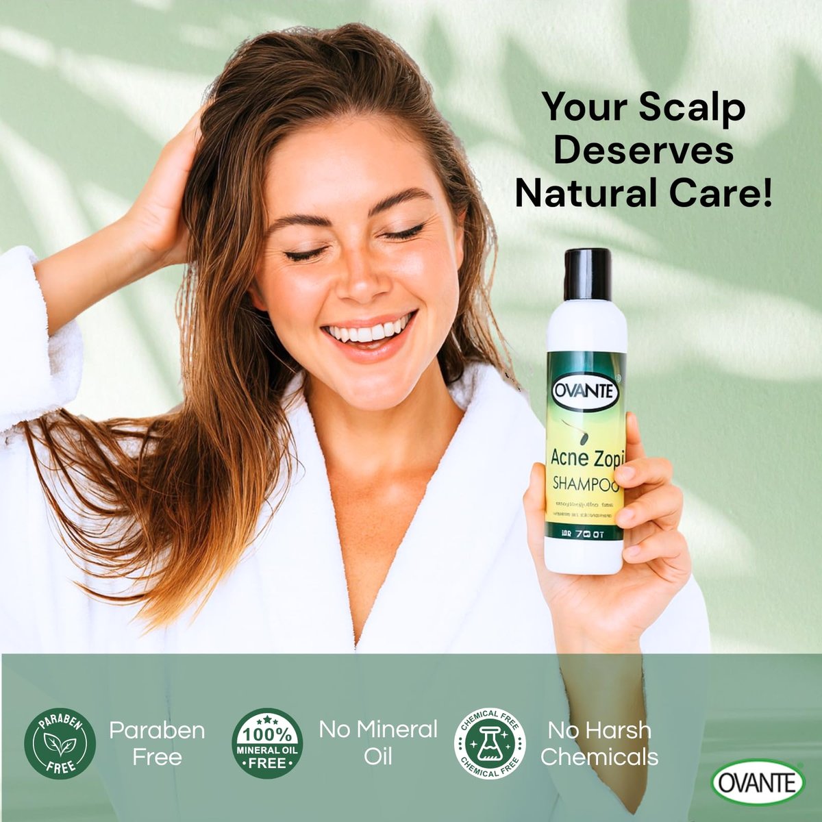 Acne Zap Shampoo for Scalp Acne – Clear Scalp from Zits and Pimples, 6 oz Avelisse
