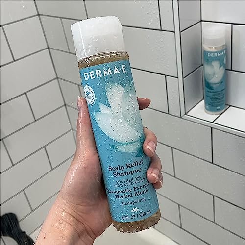 Derma E Scalp Relief Shampoo with Psorzema Herbal Blend – Natural Dandruff Shampoo for Itchy Scalp – 10 Fl Oz - görsel 14