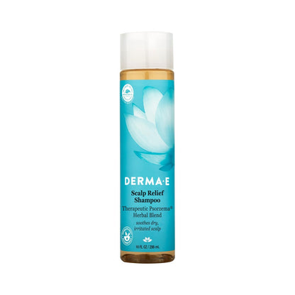 Derma E Scalp Relief Shampoo with Psorzema Herbal Blend – Natural Dandruff Shampoo for Itchy Scalp – 10 Fl Oz