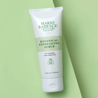 Mario Badescu Botanical Exfoliating Scrub – Gentle Face Scrub with Ivory Palm Seeds & Green Tea Extract for All Skin Types, 3.4 Fl Oz Avelisse