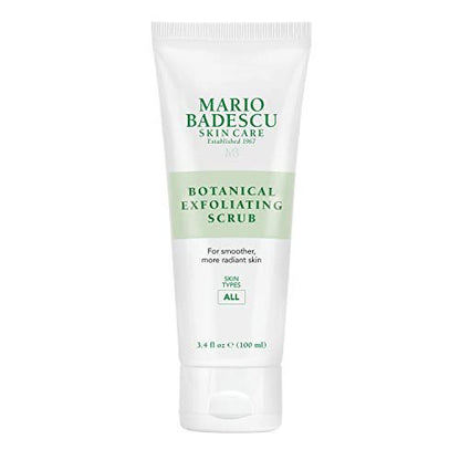 Mario Badescu Botanical Exfoliating Scrub – Gentle Face Scrub with Ivory Palm Seeds & Green Tea Extract for All Skin Types, 3.4 Fl Oz Avelisse