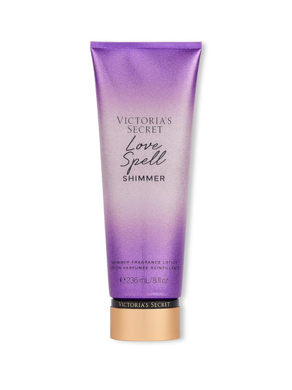 Victoria's Secret Love Spell Shimmer Fragrance Lotion - 8 oz | Moisturizing Body Lotion with Subtle Shimmer