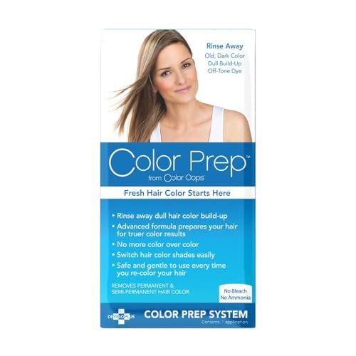 Color Oops Color Prep - 1 Application Hair Dye Remover, Removes Dull Color & Buildup, Bleach & Ammonia Free Avelisse