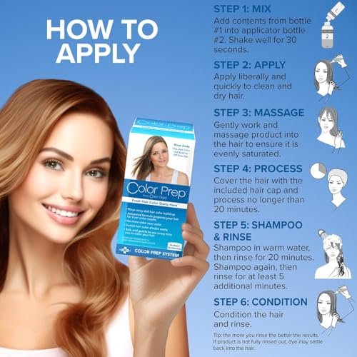 Color Oops Color Prep - 1 Application Hair Dye Remover, Removes Dull Color & Buildup, Bleach & Ammonia Free Avelisse