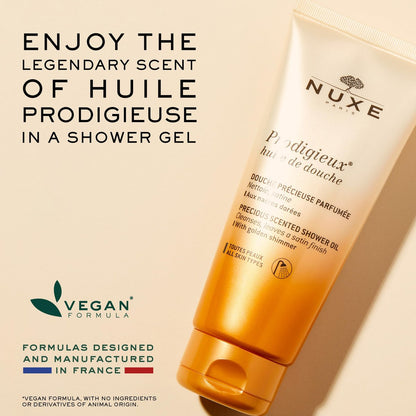 Nuxe Prodigieux Vegan Body Wash – Moisturizing Scented Cleanser with Sweet Almond Oil, Made in France, 6.7 Fl Oz Avelisse