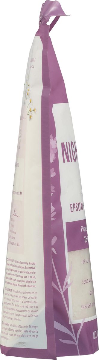 Village Naturals Therapy Nighttime Foaming Epsom Soak, 36 oz (Pack of 3) – Relaxing Bath Salts for Sleep Avelisse