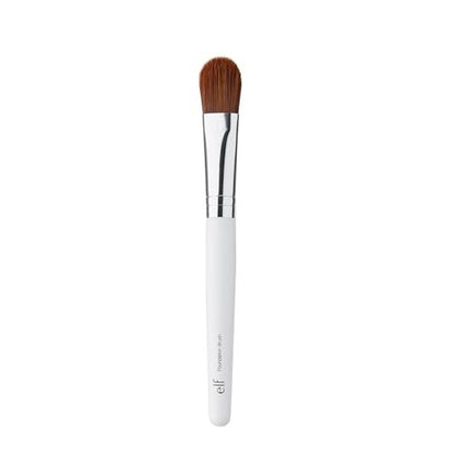 e.l.f. Foundation Brush - Tapered Face Makeup Brush for Flawless, Ultra-Smooth, Poreless Finish - Vegan & Cruelty-Free