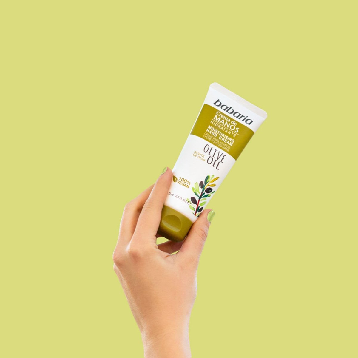 Babaria Olive Oil Hand Cream – Nourishing & Moisturizing 75g - görsel 3