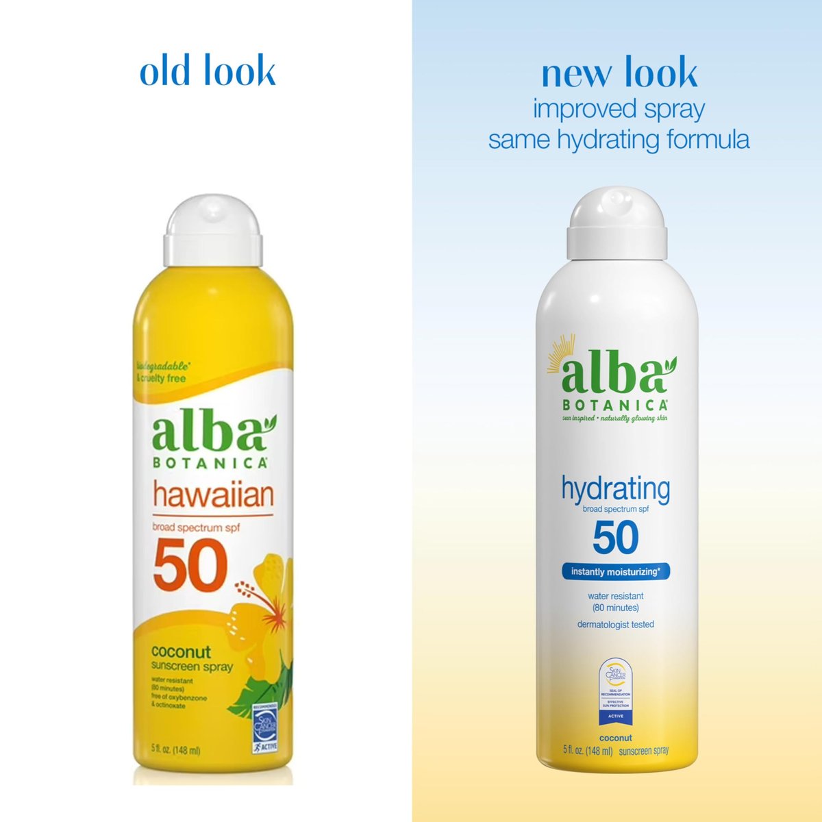 Alba Botanica Hydrating Sunscreen Spray SPF 50 - Broad Spectrum, Water Resistant 80 min, Oxybenzone-Free, 5 Fl Oz - görsel 4