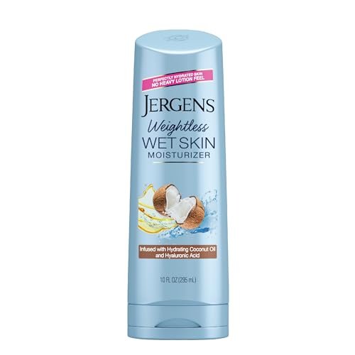 Jergens Wet Skin Body Lotion with Coconut Oil - In Shower Moisturizer for Dry Skin, Fast-Absorbing, Non-Sticky, Dermatologist Tested, 10 oz - görsel 2
